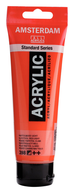 Amsterdam Acryl.Stand.120ml Naphthol Red Light