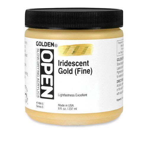 Open Acrylic - 237ml Jar - Iridescent Gold (Fine) VI