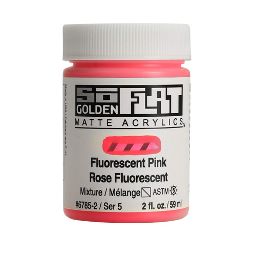 SoFLAT MATTE Golden - 59ml Jar - Fluorescent Pink