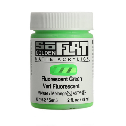 SoFLAT MATTE Golden - 59ml Jar - Fluorescent Green