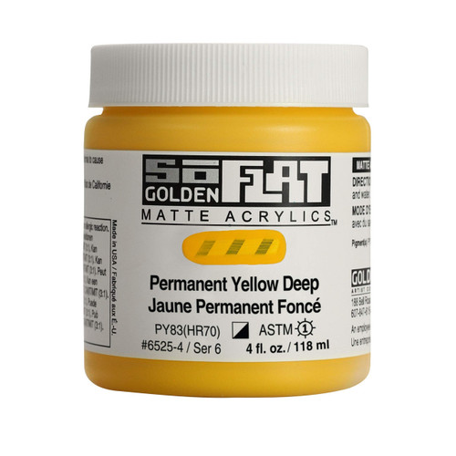 SoFLAT MATTE Golden - 118ml Jar - Permanent Yellow Deep