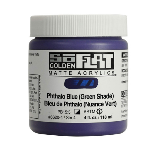 SoFLAT MATTE Golden - 118ml Jar - Phthalo Blue (Green Shade)