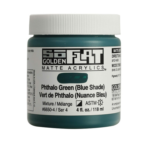 SoFLAT MATTE Golden - 118ml Jar - Phthalo Green (Blue Shade)