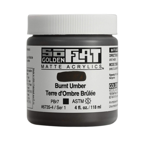 SoFLAT MATTE Golden - 118ml Jar - Burnt Umber
