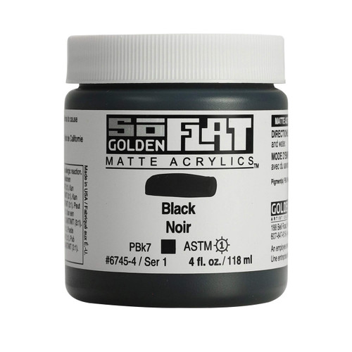SoFLAT MATTE Golden - 118ml Jar - Black