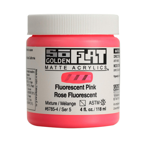 SoFLAT MATTE Golden - 118ml Jar - Fluorescent Pink