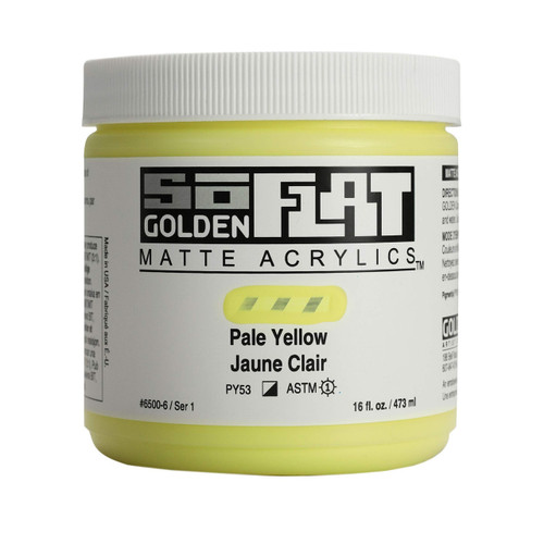 SoFLAT MATTE Golden - 473ml Jar - Pale Yellow
