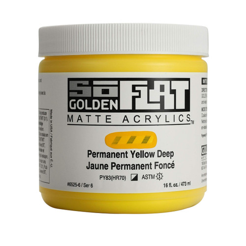 SoFLAT MATTE Golden - 473ml Jar - Permanent Yellow Deep