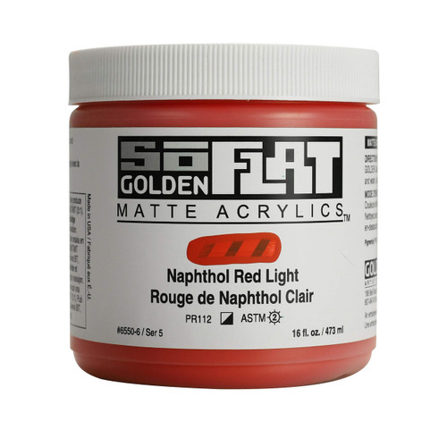 SoFLAT MATTE Golden - 473ml Jar - Naphthol Red Light