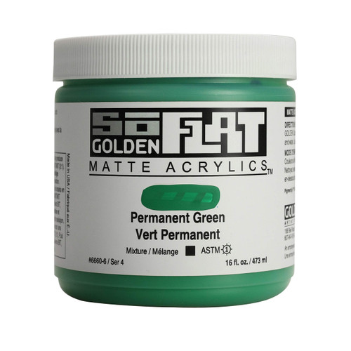 SoFLAT MATTE Golden - 473ml Jar - Permanent Green