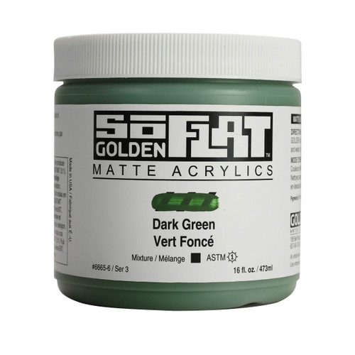 SoFLAT MATTE Golden - 473ml Jar - Dark Green