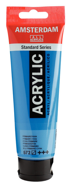 Amsterdam Acryl.Stand.120ml Primary Cyan
