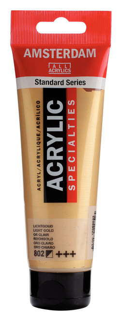 Amsterdam Acryl.Stand.120ml Light Gold