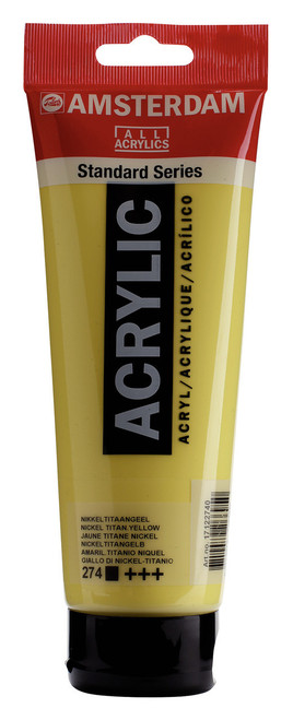 Amsterdam Acryl.Stand.250ml Nickel Titanium Yellow
