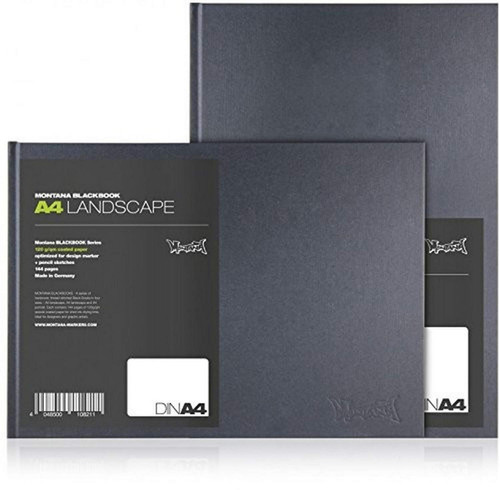 Montana Sketchbook Black - 120gms portrait - A4