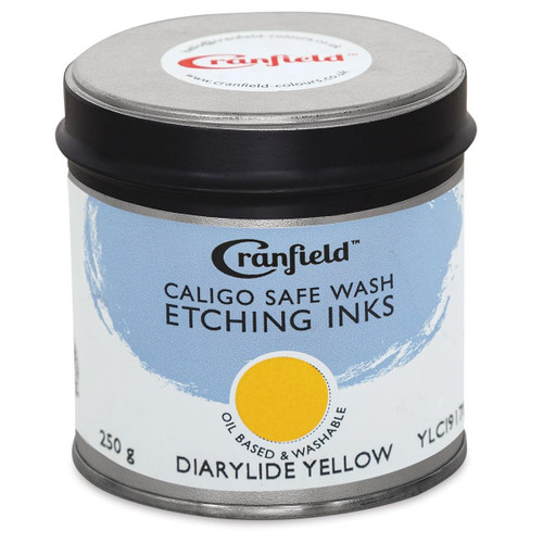 CALIGO SAFE WASH Etching Ink - 250ml Tin - Dairylide Yellow