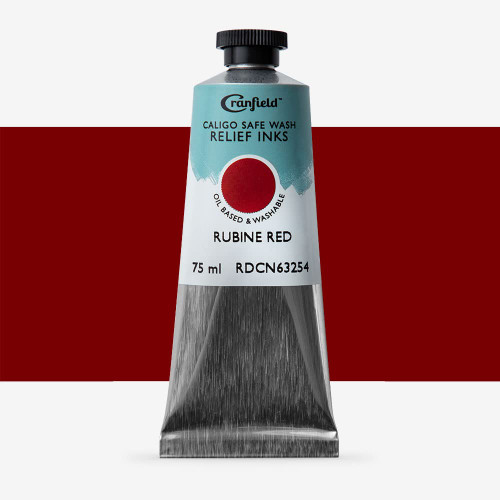 CALIGO SAFE WASH Relief Ink - 75ml Tube - Rubine Red