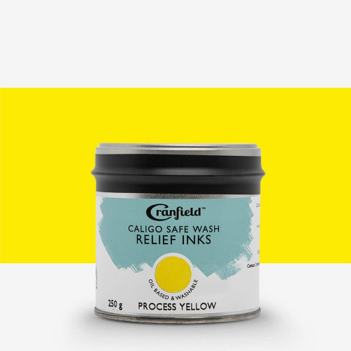 CALIGO SAFE WASH Relief Ink - 250ml Tin - Process Yellow