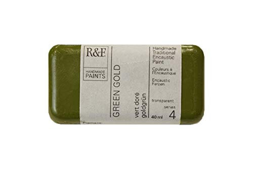 40ml - Encaustic - Green Gold IV