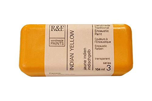 104ml - Encaustic - Indian Yellow III