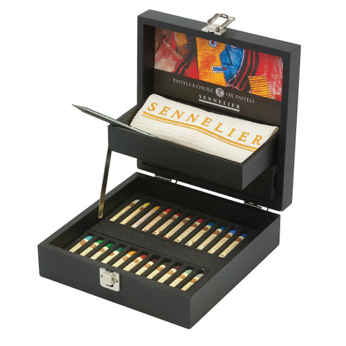 Sennelier Oil Pastel Wooden Set 50 pastels