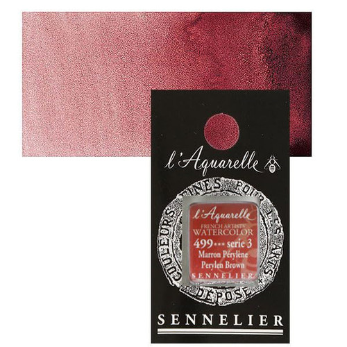 Sennelier Watercolour - 1/2 PAN S3 - Perylen Brown