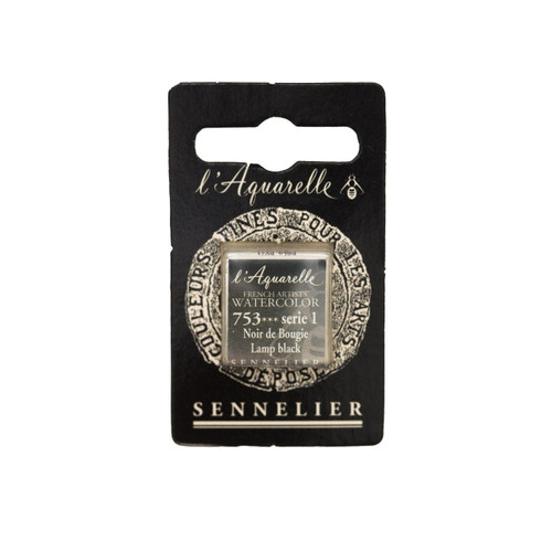 Sennelier Watercolour - FULL PAN S1 - Lamp black