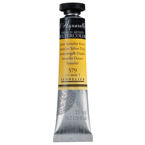 Sennelier Watercolour - 21ml Tube S1 - Sennelier Yellow Deep