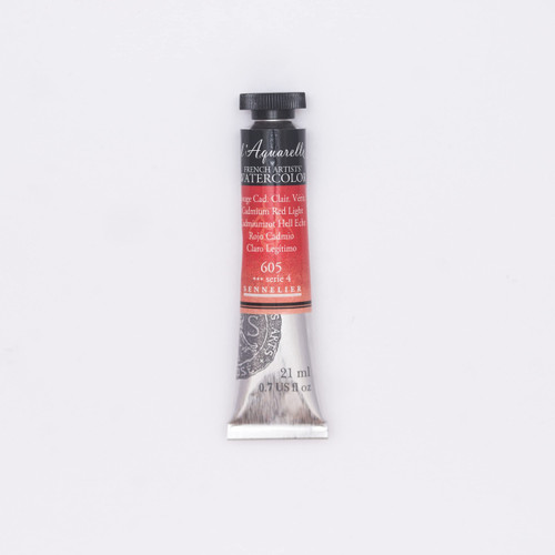 Sennelier Watercolour - 21ml Tube S4 - Cadmium Red Light