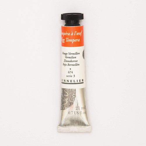 Sennelier 21ml Egg Tempera - Vermillion