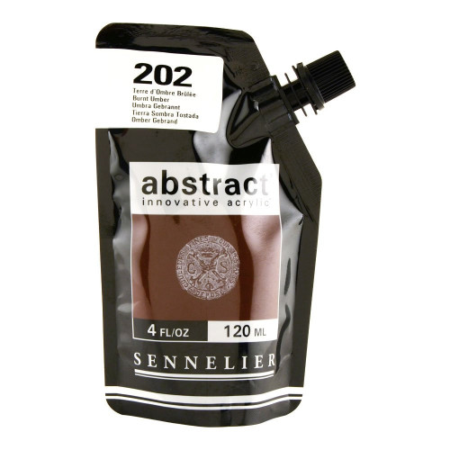 Sennelier Abstract - 120ml - SATIN Burnt Umber