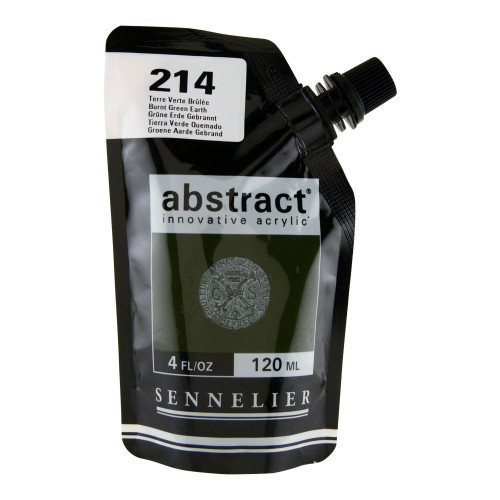 Sennelier Abstract - 120ml - SATIN Burnt Green Earth