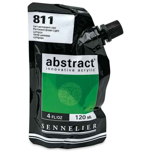 Sennelier Abstract - 120ml - SATIN Permanent Green Light