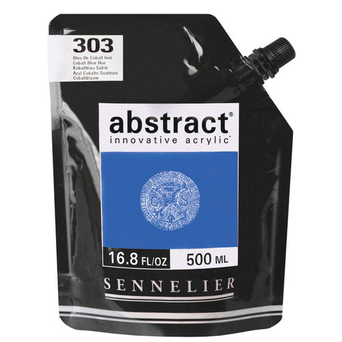 Sennelier Abstract - 500ml - SATIN Cobalt Blue Hue
