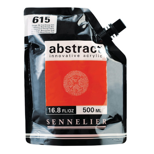 Sennelier Abstract - 500ml - SATIN Cadmium Red Orange Hue