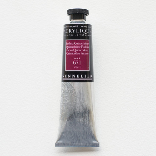 Sennelier Artist Acrylic 60ml - Quinacridone Fuchsia