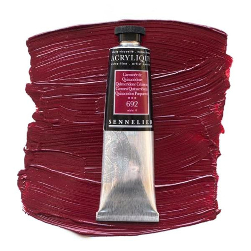 Sennelier Artist Acrylic 200ml - Quinacridone Crimson