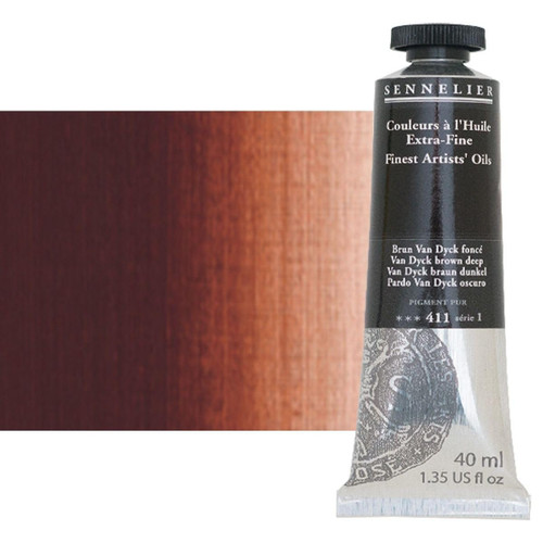 Sennelier - 40ml Artist Oil - Van Dyck Brown Deep