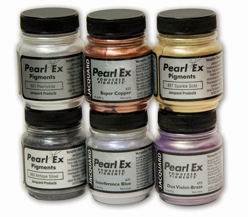 Jacquard - PEARL EX PIGMENT POWDER 6 COLOR SAMPLER