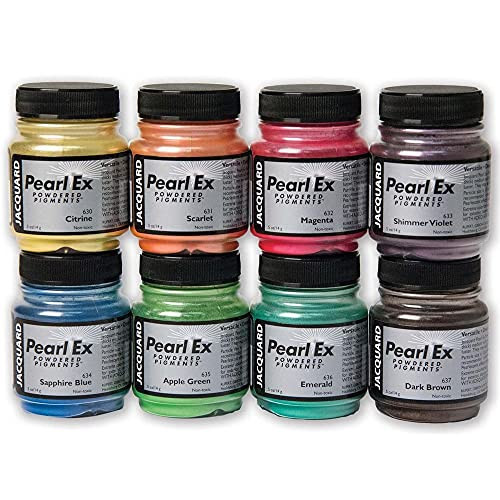 Jacquard - PEARL EX PIGMENT POWDER 8 COLOR SAMPLER