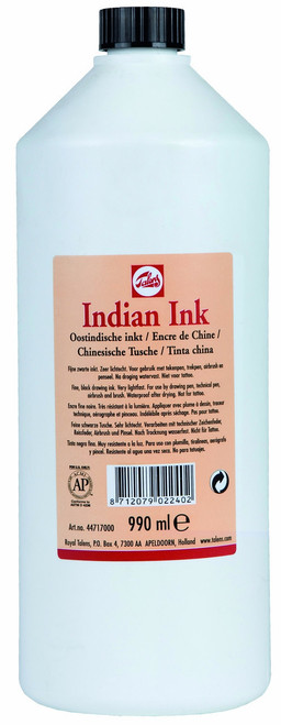 Talens Black Indian/Chinese Ink 990ml