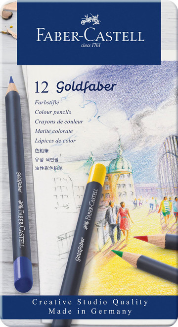 Goldfaber Colour Pencils Tin of 12