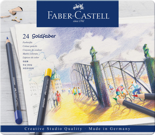 Goldfaber Colour Pencils Tin Of 24