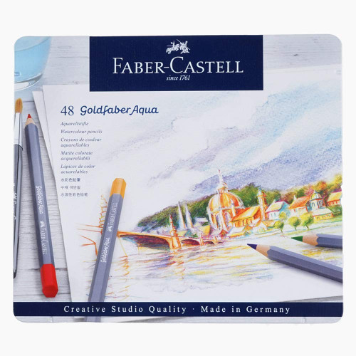 Goldfaber Aqua Watercolour Pencils Tin 48