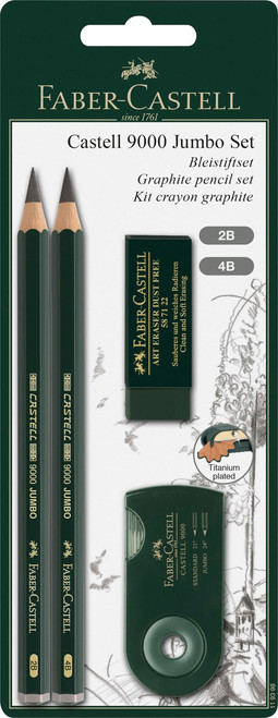 Castell 9000 Jumbo Pencil Blister Set