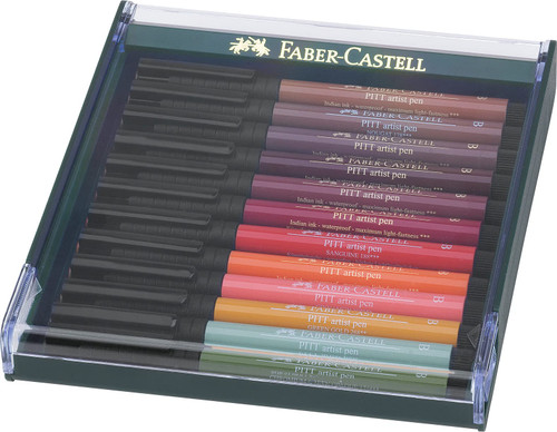 PITT Artist Brush Pen Set of 12 Autumn Colours