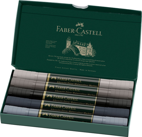 Albrecht Durer Watercolour Markers - Wallet of 5 Grey Tones