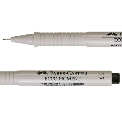 Ecco Pigment Fibre Tip Pen 0.3mm Black