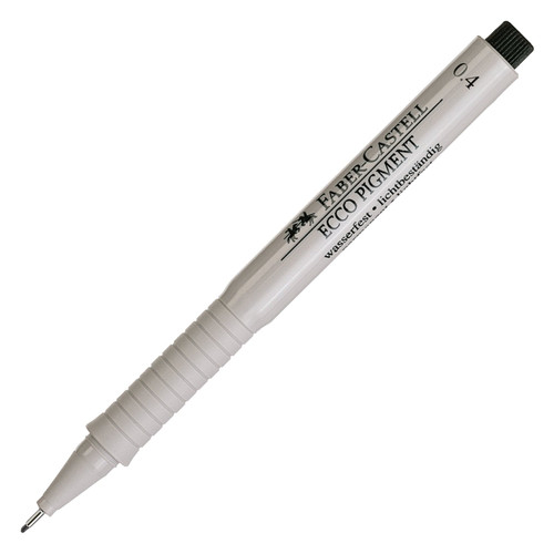 Ecco Pigment Fibre Tip Pen 0.4mm Black