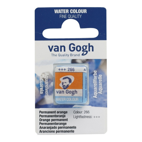 1/2 Pan - Van Gogh Watercolour - Permanent orange